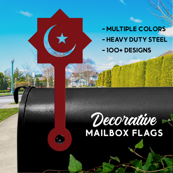 Islam Symbol Mailbox Flag - Decorative Mailbox Decor - Metal Mailbox Decoration - Decor Gift