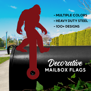 Bigfoot Sasquatch Mailbox Flag - Decorative Mailbox Decor - Metal Mailbox Decoration - Decor Gift