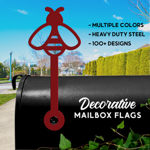Bee Mailbox Flag - Decorative Mailbox Decor - Metal Mailbox Decoration - Bee Lovers Gift
