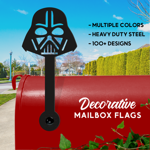Darth Vadar Mailbox Flag - Decorative Mailbox Decor - Star Wars Yard Decor -Metal Mailbox Decoration - Decor Gift