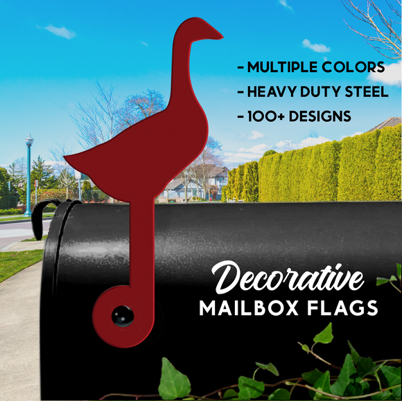 Goose Mailbox Flag - Decorative Mailbox Decor - Metal Mailbox Decoration - Decor Gift