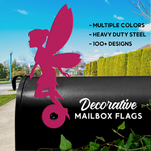 Fairy Mailbox Flag - Decorative Mailbox Decor - Metal Mailbox Decoration - Decor Gift
