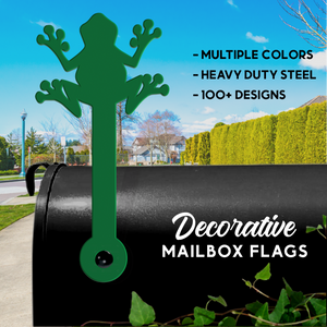 Frog Mailbox Flag - Decorative Mailbox Decor - Metal Mailbox Decoration - Decor Gift