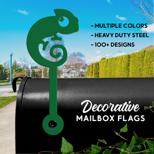 Cute Lizard Mailbox Flag - Decorative Mailbox Decor - Metal Mailbox Decoration