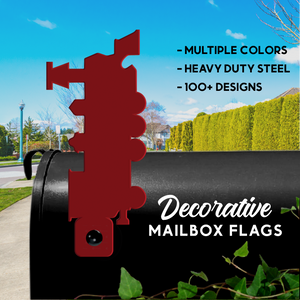 Train Mailbox Flag - Decorative Mailbox Decor - Metal Mailbox Decoration - Decor Gift